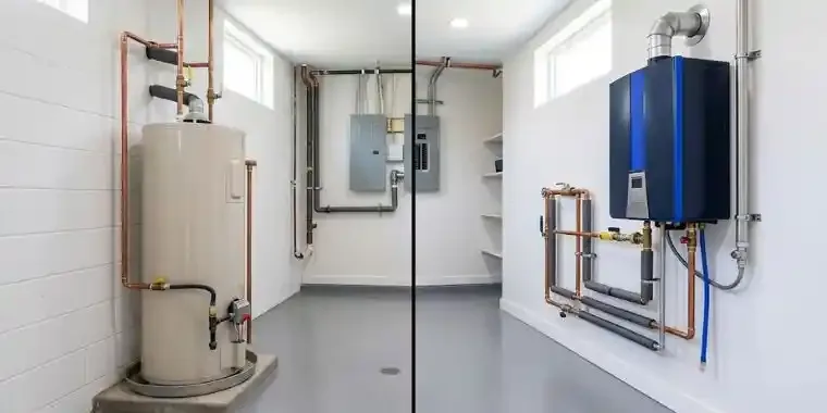 Tank vs. Tankless Water Heater: What Franklin Homeowners Should Know Before Switching
