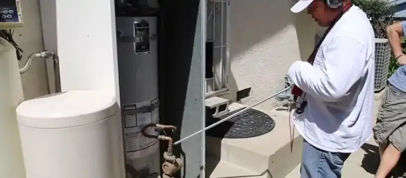 Licensed technician performing leak detection for a Franklin, TN home
